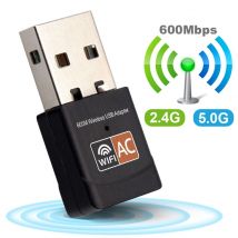 Ac600M carte réseau sans fil double bande 2.4 Ghz 5G 600Mbps Mini ordinateur Usb Wifi réception de Signal émetteur carte réseau domestique