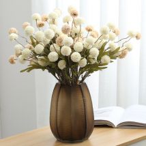 Pissenlit épineux fleur boule branche avec feuilles vertes mariage hôtel décoration soie fleurs artificielles photographie accessoires flores