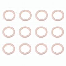 12 pièces en bois anneau de dentition bébé jouet de dentition bricolage artisanat anneaux pour infantile garçons filles Bracelet collier faisant 40mm de diamètre