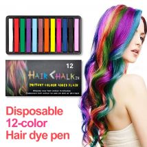 couleurs temporaires cheveux colorant Pastels Kit soins de beauté outils de coiffure Crayons pour outil de cheveux couleur de cheveux craie
