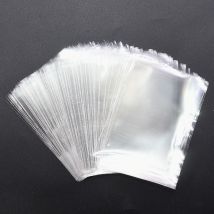 100 pièces 4-taille Transparent sac en plastique Transparent plat ouvert haut sucette bonbons Cookie violoncelle sac pas auto-adhésif Pack parti faveur