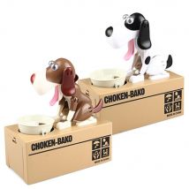 Tirelire dessin animé chien robot mignon | Etole automatique, tirelire, tirelire, boîte d'épargne, tirelire, pour enfant chien, banque de pièces