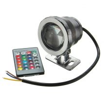 ICOCO étanche 10W RGB lumière LED fontaine de jardin piscine étang spot Super lumineux lampe sous-marine avec télécommande