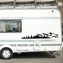 RV voiture 100*17cm autocollant PVC amovible véhicules décoration décalque universel