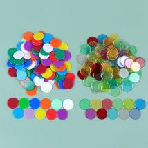 100 pièces de jetons de Poker en plastique, marqueurs de Casino Bingo, Club familial, carnaval de Bingo, accessoires pour jeux de société, jouet ,