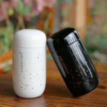 Bouteille Thermos 200ML ciel étoilé Mini petite capacité 304 en acier inoxydable flacon à vide Thermo bouteilles étanche tasse à café lait