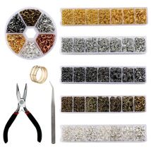Kit Ensemble découverte d'outils pour la fabrication de bijoux, composition de pinces, crochets pour fermoirs homards, pincettes