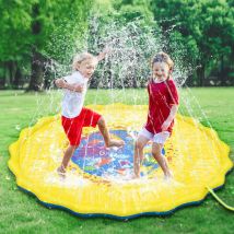 Tapis de jeu gonflable de 68 pouces, coussin de jouets d'eau de pulvérisation d'extérieur d'été en pvc pour tapis d'eau de jeu pour enfants, baignoire extérieure, piscine
