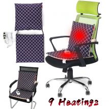 9 chauffages électrique coussin chauffant couverture chauffante siège coussin tapis hiver chaise plus bureau maison canapé tapis dossier 45x45cm 20W