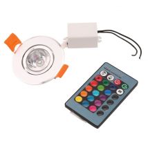 3W RVB PLAFONNIER ENCASTRÉ À LEDS Projecteur Downlight Lampe Pas de Rayonnement LUMINEUX UV Ou IR FACILE À Installer Fonctionnement