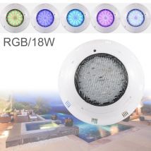 Projecteur multicolore sous-marin de lumière Submersible de Base noire d'ip68 18W AC12V LED rvb adapté pour l'étang/piscine/extérieur