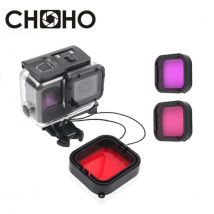 Filtre de plongée pour Gopro Original boîtier étanche boîtier sous-marin Filtors de plongée rouge rose pour Go Gro Hero 5 6 7 noir accessoire