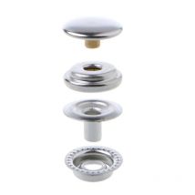 100 pièces en acier inoxydable attache bouton pression bouton-pression bouton bateau marin toile
