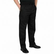 Uniforme de Chef, pantalon de Restaurant, pantalon de cuisine, pantalon de Chef, bas de taille élastique noir, pantalon de Service, vêtements de travail pour hommes,
