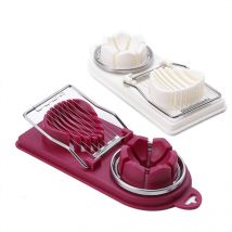 Coupe-œufs trancheur de fruits œufs durs fraises fils de coupe multifonctions en acier inoxydable trancheurs d'œufs de cuisine 2 en 1