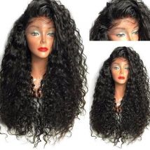 Charisma-perruque Lace Front Wig synthétique sans colle | Perruques bouclées avec Baby Hair et naissance des cheveux naturelle, résistantes à la chaleur pour femmes noires
