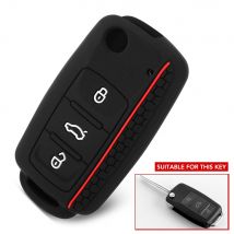 Coque de voiture en Silicone etui clés, pour VW Golf Bora Jetta POLO GOLF Passat Skoda Octavia A5 Fabia SEAT Ibiza Leon