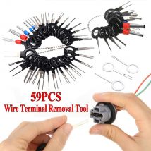 Extracteur de broches de connecteur à sertir pour câblage électrique de voiture, 59 pièces, Kit d'outils pour enlever les bornes de fil de voiture, directe