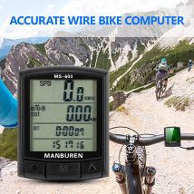 Compteur de vitesse vélo ordinateur de vélo étanche sans fil Lcd odomètre vélo compteur de vitesse Led rétro-éclairage pièces Ju4