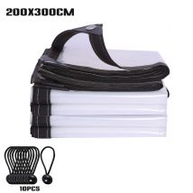 Bâche de protection transparente pour plantes 3*3m/2*3m/2*3m/2*2m, en Poly, imperméable, pour jardin, serre, hiver, protection des plantes