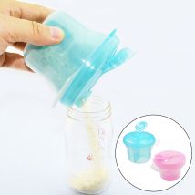 Distributeur Portable de lait en poudre pour bébé, Mini boîte de rangement de fruits en 3 sections, conteneur d'alimentation pour nourrissons, Snack, étui, bouteille