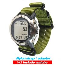 Pour Suunto D6 D6I montre d'ordinateur de plongée bracelet en Nylon bracelets de montre + adaptateurs ABS + barres de vis