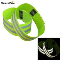 Bracelets réfléchissants élastiques pour bras | En 2 pièces, sangles pour jambes à la cheville, nuit Jogging, marche, alarme de sécurité, ruban réflecteur
