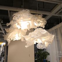 Pendentif en nuage, ombre, décoration nordique en papier, 43cm, lustre de personnalité, pour salle à manger, chambre à coucher