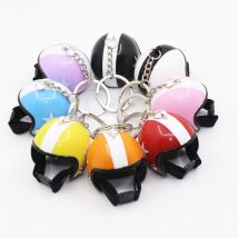 Porte-clés pour casque de moto, porte-clés suspendu, porte-clés, , jouet, en plastique Miniature 3D, 1 pièce