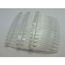 Barrettes à cheveux en plastique transparent pour femmes, 20 Barrettes à épingles, 70x40mm