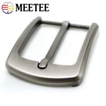 Meetee 1/2/5pc 40mm métal boucles de ceinture brossé broche boucle tête pour hommes Cowboy matériel accessoire artisanat cuir bricolage Fit 37-39mm