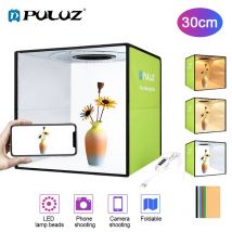 PULUZ 30cm pliant Portable anneau lumière éclairage Photo Studio tir tente boîte Kit avec 6 couleurs décors Mini bureau Studio