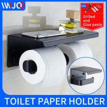 Porte-papier hygiénique salle de bain créative porte-serviettes en papier colle pâte porte-rouleau papier mural vis sans installation