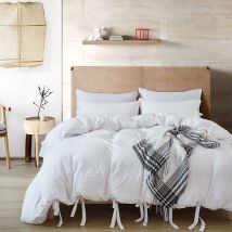 OFFWORLD – ensemble de lit de luxe, housse de couette, couleur Pure, housse de couette Simple, King-Size, Textiles de maison sans drap