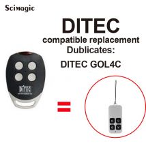 Compatible code fixe DITEC GOL4C 433mhz garage télécommande ouvre-porte garage commande à distance 433MHz pour rideaux électriques