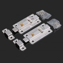 Acier inoxydable épais automatique printemps loquet serrure salle de bain porte boucle porte boulon antivol en bois loquet