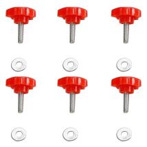 6 pièces rouge Hardtop enlèvement rapide boulons vis à oreilles pour Jeep Wrangler 1995 YJ TJ JK JKU JL 2 4 accessoires de porte
