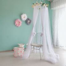 Bébé lit moustique maille enfants literie ronde dôme suspendu couvre-lit auvent rideau tente décoration de la maison