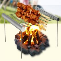 Nouvelle Mini poche Barbecue Barbecue Portable en acier inoxydable Barbecue Barbecue pliant Barbecue Barbecue accessoires pour la maison parc utilisation 2
