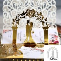 Noël amoureux métal découpe matrices Scrapbooking artisanat matrices coupes dentelle Album de bricolage carte pochoirs Die modèle