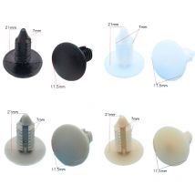 Clips de fixation de voiture en plastique | 100 pièces 6mm 7mm Rivets en plastique pour Buick Ford Chevy, attaches de coffre de voiture, Clips de fixation de toit