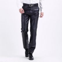 Pantalon coupe-vent en cuir pour hommes, de , bon marché, à la , pour moto, 31-42, printemps et été