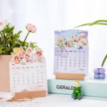 Kawaii mignon rêve Prince fille bureau calendrier calendrier calendrier Table Dates rappel calendrier planificateur sl2615