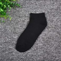 Femmes chaussettes respirant sport chaussettes couleur unie bateau chaussettes confortable coton cheville chaussettes blanc noir