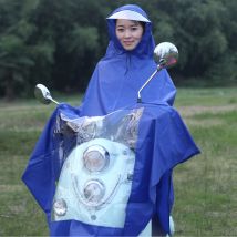 Behogar – manteau imperméable universel à capuche, imperméable, manteau de pluie, Poncho pour la mobilité, Scooters, motos, vélo, bleu