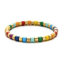 Bracelet Boho bohème fait à la main, couleur or, perles, amitié, pour femmes, bijoux unisexe à la , été