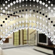 Rideau décoratif pour la maison, rideau de verre cristal à perles, de luxe, colorée, pour porte de chambre à coucher de mariage, à la , directe, 6 juillet
