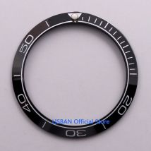 Montre automatique pour hommes, lunette en céramique noire de 38mm de avec marques blanches, convient à 40mm