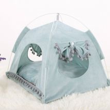 Lit pour chien tente pour animaux de compagnie nid chien chat doux lit chiot coussin coussinets confortable amovible chenil pour animaux de compagnie maison petit chien lit grotte
