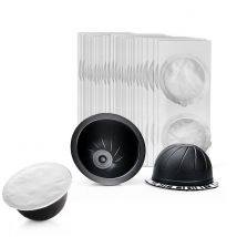 Nespresso Vertuo Plus – autocollants de scellage en aluminium, étiquette auto-adhésive 62mm pour Capsules rechargeables et réutilisables, filtres, couvercles